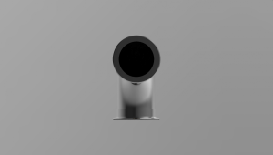 2 1/2" V-Band 90 Degree Turbo Elbow