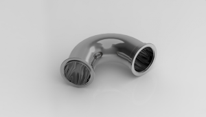 3" V-Band 120 Degree Turbo Elbow
