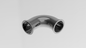 3" V-Band 90 Degree Turbo Elbow