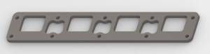 Brad Anderson BAE 5x Hemi Rect. Port Mild Steel Header Flange