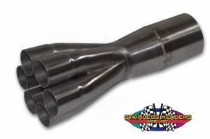 1 5/8" Primary 6 into 1 Performance Merge Collector- Mild Steel-16ga Mild Steel