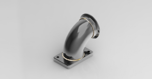 T3 Turbo Flange 90 Degree Stainless Turbo Elbow