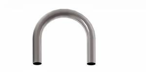 Stainless Headers - 2.0" OD x 180 Degree U-Bend x 6.0" CLR CP2 Titanium Mandrel Bend- 0.050" Thick - Image 1