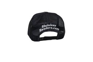 Stainless Headers Snapback- Stitch Logo Charcoal on Black