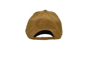 RETRO Stainless Headers Hat- Leather Patch Coyote Tan