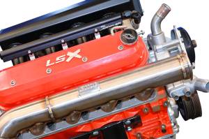 Chevy LS Single Turbo Header (Rear Crossover)
