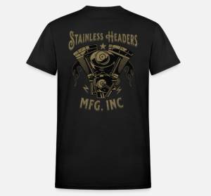 SHM Bronze Biker T-Shirt-Black Back