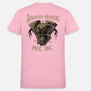 SHM Bronze Biker T-Shirt-Pink Back