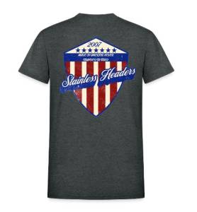 SHM America's Shield T-Shirt-Dark Heather Gray Back