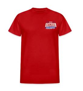 SHM America's Shield T-Shirt-Vibrant Red Front