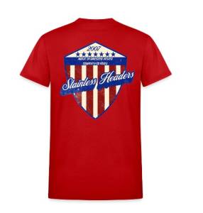 SHM America's Shield T-Shirt-Vibrant Red Back