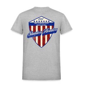 SHM America's Shield T-Shirt-Light Gray Back