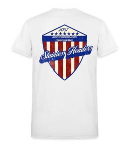 SHM America's Shield T-Shirt-White Back