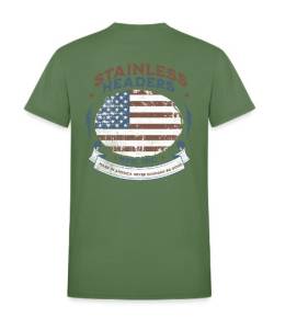 SHM Old Glory T-Shirt- Green Back