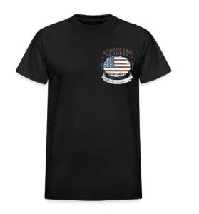 SHM Old Glory T-Shirt- Black Front