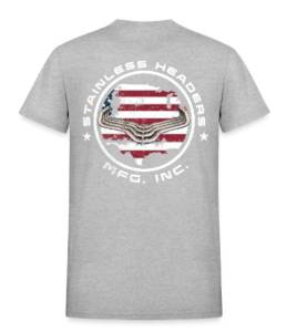 SHM All-American Zoomies T-Shirt- Light Gray Back