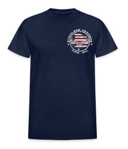 SHM All-American Zoomies T-Shirt- Navy Blue Front