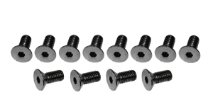 Countersunk Header Adapter Bolts for SBC Stahl/Hooker Adapter Plates- 3/8"-16 x 1" Mild Steel (x12)