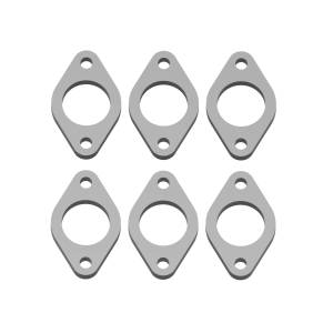 Flathead Ford V8 Mild Steel Single Port Header Flange Set