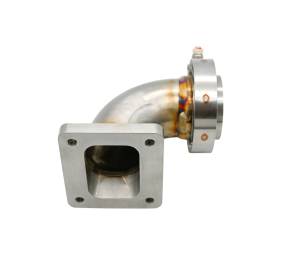 304 Stainless Steel T4 Turbo Elbow-Hardway-Billet Flange