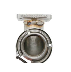 304 Stainless Steel T4 Turbo Elbow-Hardway-Billet Flange