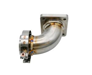 304 Stainless Steel T4 Turbo Elbow-Hardway-Billet Flange