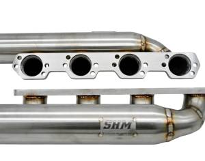 Small Block Ford- Hi-Port/Twisted Wedge 225/Head Hunter Round Port Turbo Headers- Up & Forward