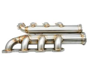 Small Block Ford- Hi-Port/Twisted Wedge 225/Head Hunter Round Port Turbo Headers- Up & Forward