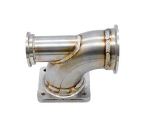 304 Stainless Steel T4 Turbo Elbow-CNC Billet Flange--WITH OPTIONAL WASTEGATE PROVISION