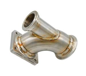 304 Stainless Steel T4 Turbo Elbow-CNC Billet Flange--WITH OPTIONAL WASTEGATE PROVISION