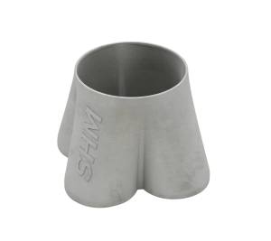 3D Printed 316 Stainless Steel Formed Turbo Collector: 2" Primary, 2 1/2" Exit