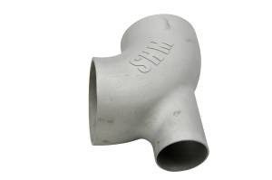 3D Printed 316 Stainless: 3" Turbo Elbow-with Integrated Wastegate Tube