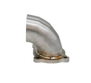 Stainless 3 1/2" Oval Turn Down- 90 Degree