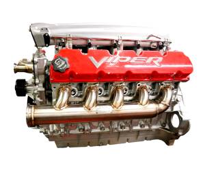Dodge Viper V-10 Turbo Headers-Straight Exit (Shown with EGT Bungs)
