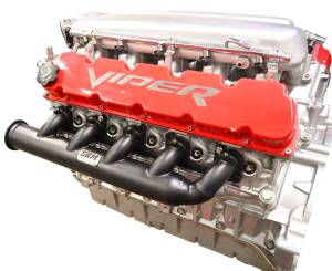 Dodge Viper Turbo headers- Shown with EGT's and Ceramic Coating