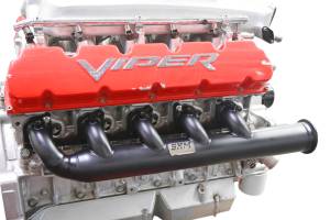 Dodge Viper Turbo headers- Shown with EGT's and Ceramic Coating