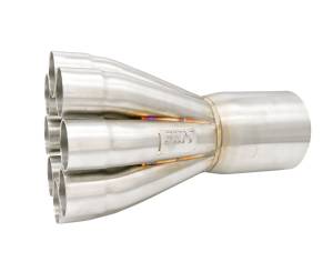 Transitional Exit: 2 1/4" Primary 8 into 1 Performance Merge Collector-16ga 304ss