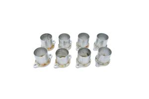 M&M Competition Revolution Single Port Welded Stainless Steel Header Flange Kit-Set of (8)
