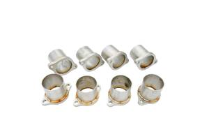 M&M Competition Revolution Single Port Welded Stainless Steel Header Flange Kit-Set of (8)