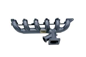 Ford 300/4.9L Inline 6 Turbo Header- W/ Optional Wastegate + Grey ice Ceramic Coating