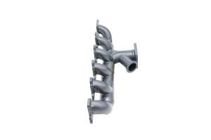 Ford 300/4.9L Inline 6 Turbo Header- W/ Optional Wastegate + Grey ice Ceramic Coating