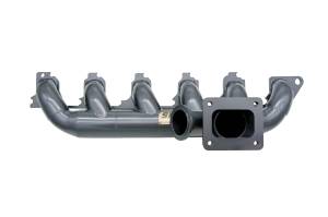 Ford 300/4.9L Inline 6 Turbo Header- W/ Optional Wastegate + Grey ice Ceramic Coating