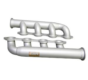 Small Block Ford Dart/AFR 351w Turbo Header- Up & Forward- W/ Satin Silver Ceramic