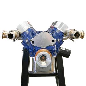 Small Block Ford Dart/AFR 351w Turbo Header- Up & Forward- W/ Turbo Inlet Elbows + Wastegate Mounts