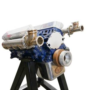 Small Block Ford Dart/AFR 351w Turbo Header- Up & Forward- W/ Turbo Inlet Elbows + Wastegate Mounts