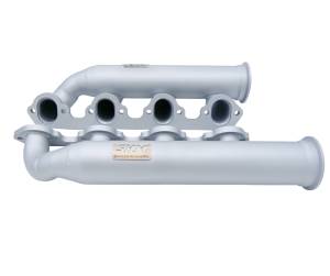 Big Block Ford 429/460  Turbo Header- W/ Satin Silver Ceramic Coating