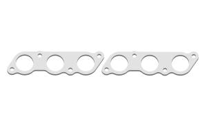 Toyota 2JZ-GE Split-Port Stainless Header Flange Set: 1 3/4" Round Ports