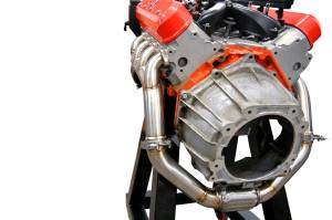 Chevy LS Single Turbo Header (Rear Crossover)